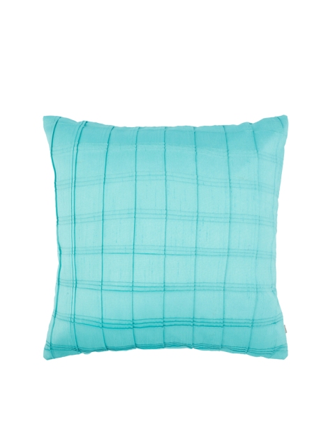 

Living Essence Turquoise Blue Single Geometric Square Cushion Cover