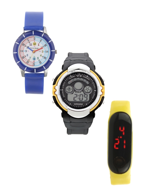 

Fantasy World Unisex Blue & Yellow Digital Watch FW-Giftset5-002