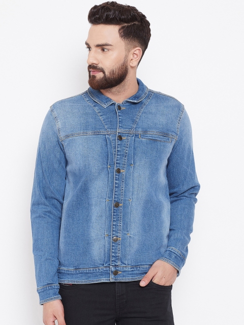

Canary London Men Blue Solid Denim Jacket