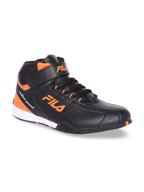 

FILA Men Black & Orange AFRO HIGH Running Shoes