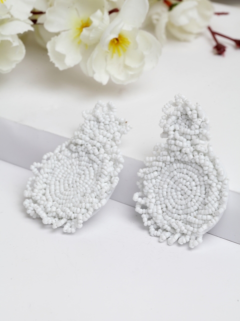 

AVANT-GARDE PARIS Women White Contemporary Drop Earrings