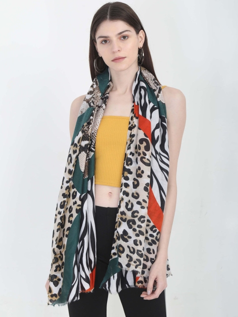 

FabSeasons Women Beige Printed Scarf