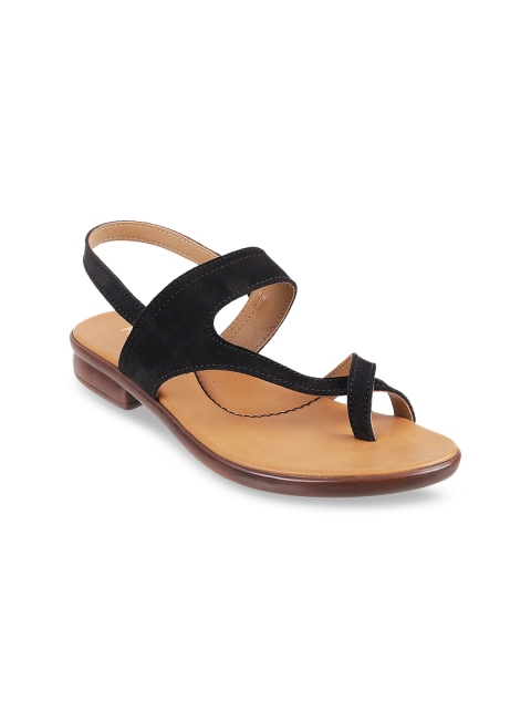 

Mochi Women Black Solid Sandals