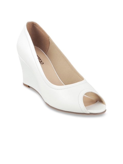 

Metro Women White Solid Peep Toes
