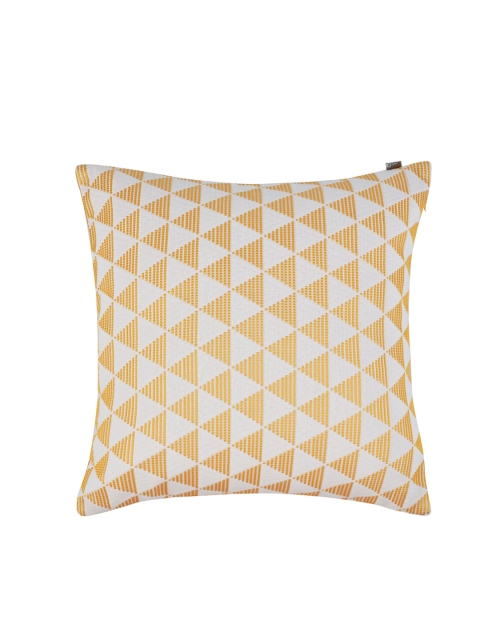 

Living Essence White & Brown Set of Single Geometric Square Cushion Covers