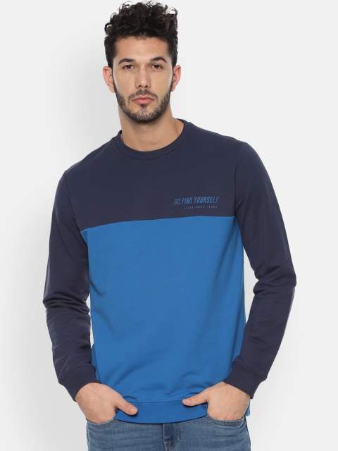 

Allen Solly Sport Men Blue Colourblocked Sweatshirt