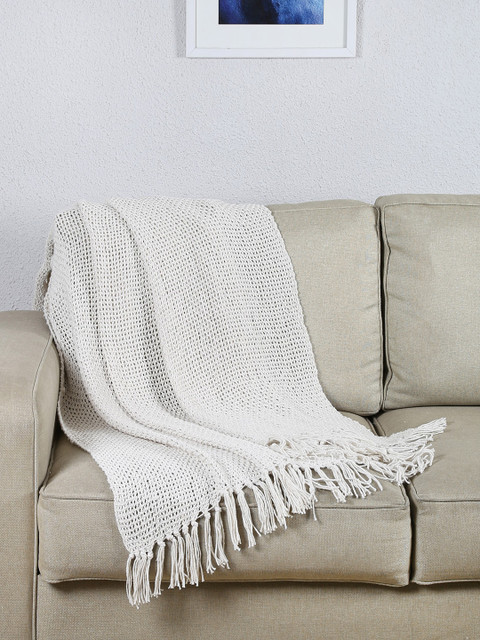 

House This White Patterened Throw