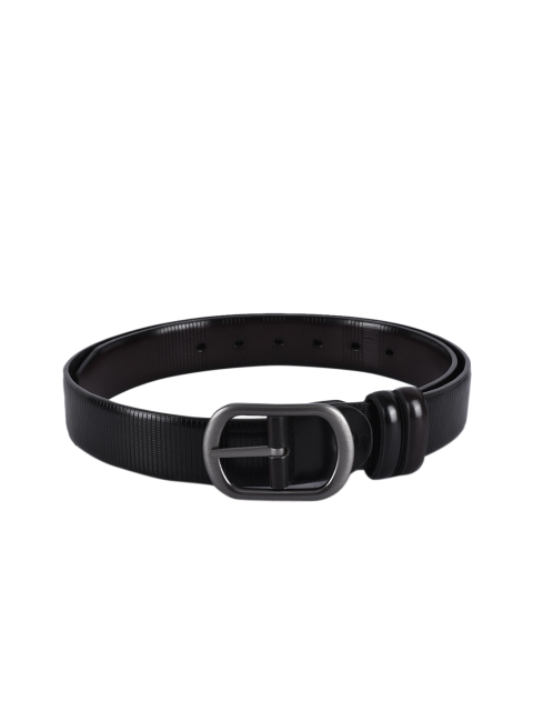 

BuckleUp Men Black & Brown Reversible Leather Solid Belt