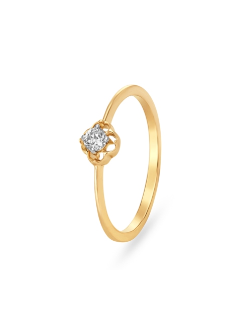

Mia by Tanishq 14KT Gold Diamond Ring for Women with Flower Detail