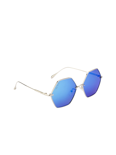 

Ted Smith Unisex Hexagonal Sunglasses TS-P0984_BLU, Blue