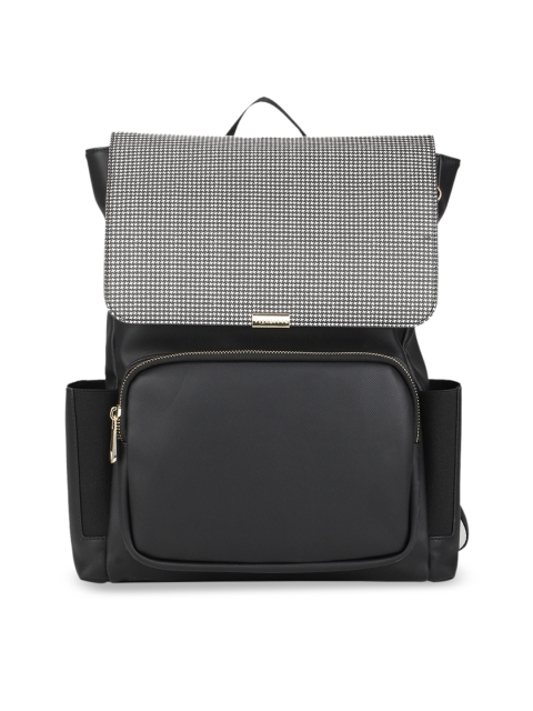 

Van Heusen Woman Women Black & Grey Colourblocked Backpack