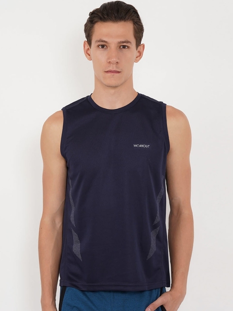 

Sweet Dreams Men Navy Blue Solid Lounge Tshirts