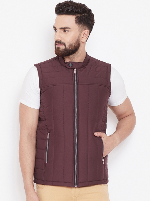 

Canary London Men Maroon Solid Puffer Jacket