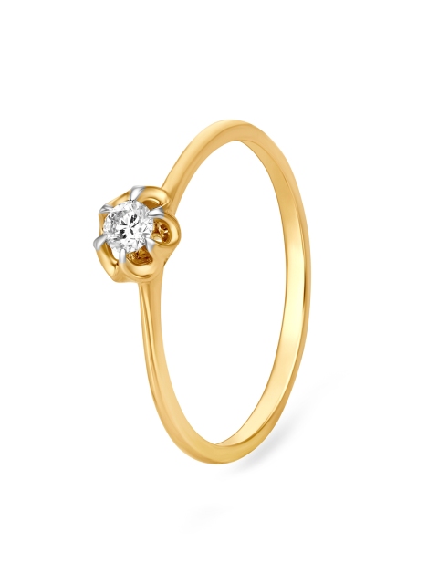 

Mia by Tanishq 14KT Gold Diamond Ring for Women in Floral Design