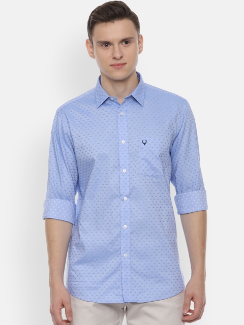 

Allen Solly Men Blue Slim Fit Printed Casual Shirt
