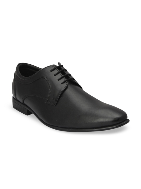 

pelle albero Men Black Leather Formal Derbys