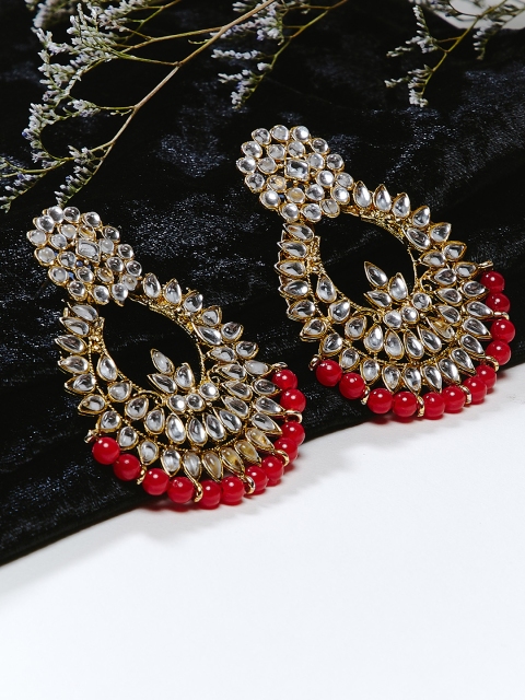 

ZeroKaata Gold-Toned & Handcrafted Classic Drop Earrings