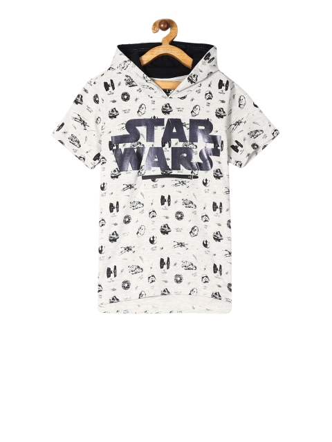

Colt Boys Grey Star Wars Printed Hooded T-shirt