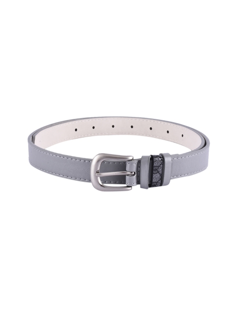 

BuckleUp Women Grey Solid Belt