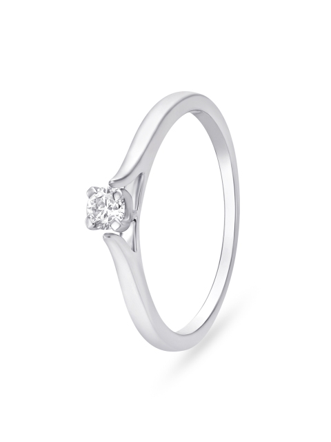 

Mia by Tanishq 14KT White Gold Diamond Ring for Women, Silver