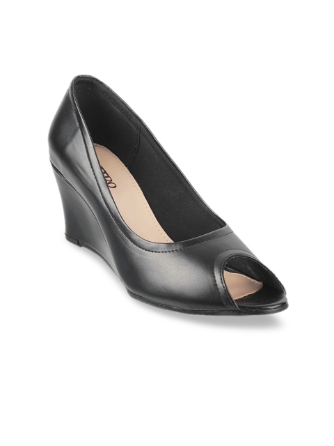 

Metro Women Black Solid Peep Toes