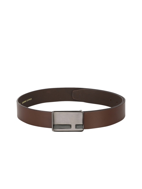 

Red Tape Men Brown Textured Leather Belt