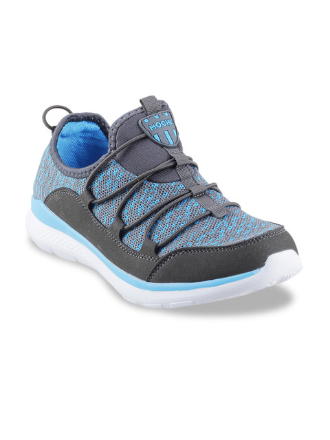 

Mochi Women Grey & Blue Slip-On Sneakers