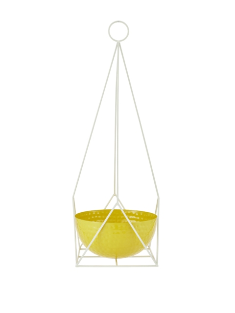 

Living Essence Yellow Textured Planter
