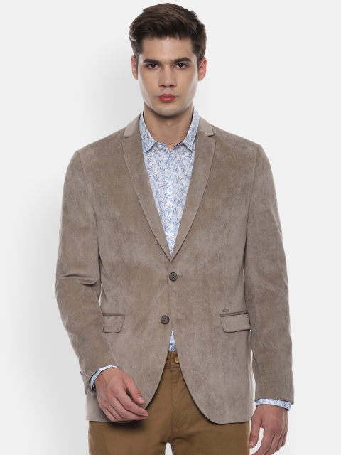 

Van Heusen Sport Men Taupe Solid Slim-Fit Blazers