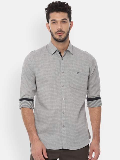

Van Heusen Sport Men Grey Slim Fit Printed Casual Shirt