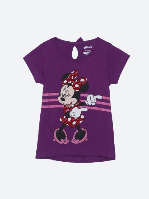 

Kids Ville Mickey & Friends featured Purple Tshirt for Girls