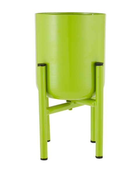 Living Essence Green Solid Planter with Stand