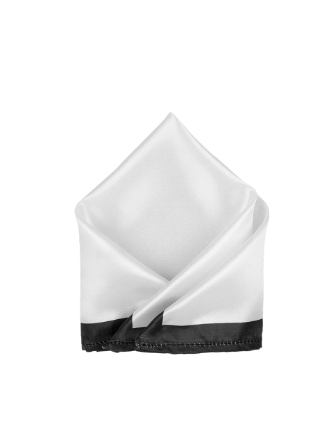

Blacksmith Men White Solid Pocket Square
