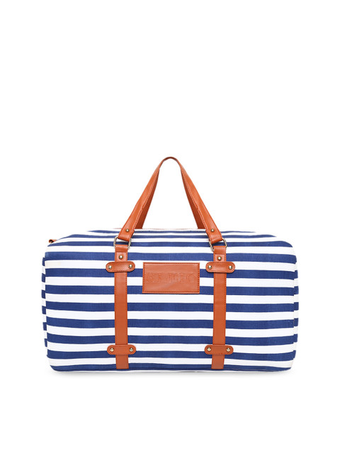 

KLEIO Unisex Blue Printed Duffel Bag