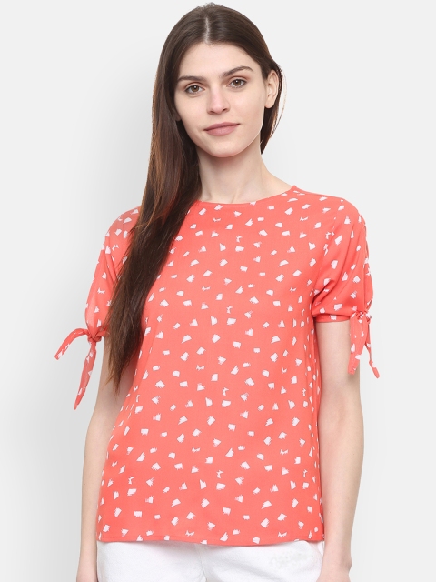 

People Women Pink Printed Top