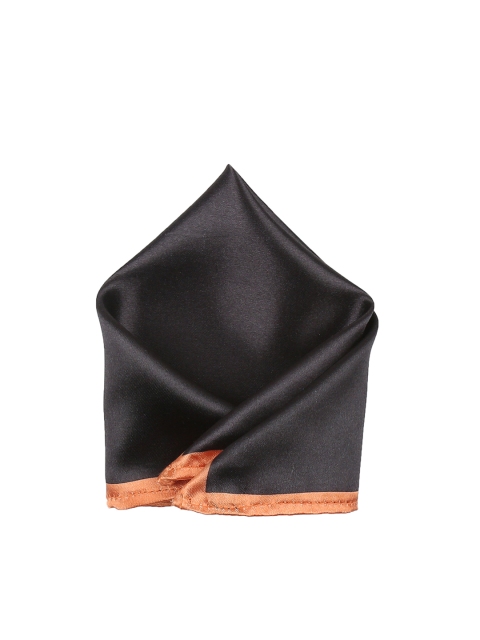 

Blacksmith Men Black Solid Pocket Squares