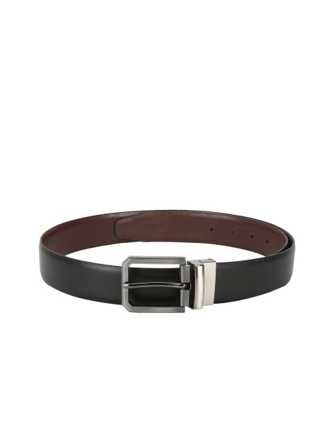 

Red Tape Men Black & Brown Textured Reversible Leather Belt