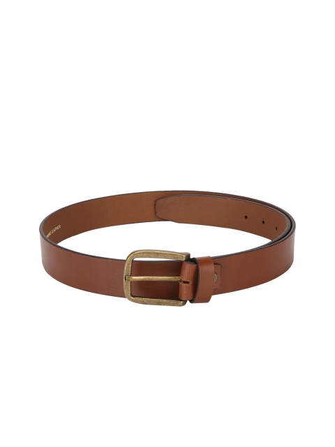 

Red Tape Men Tan Brown Textured Leather Belt