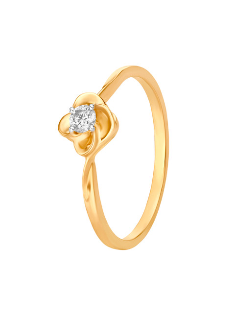 

Mia by Tanishq 14KT Gold Diamond Ring for Women in Flower Design