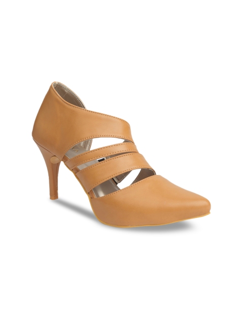 

VALIOSAA Women Tan Brown Solid Heels