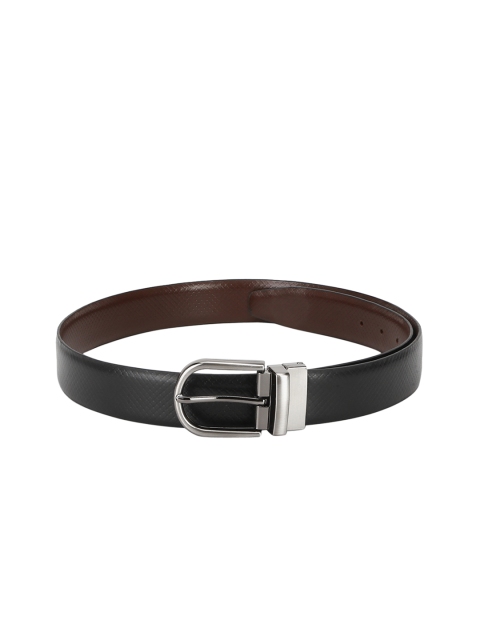 

Red Tape Men Black & Brown Textured Reversible Leather Belt