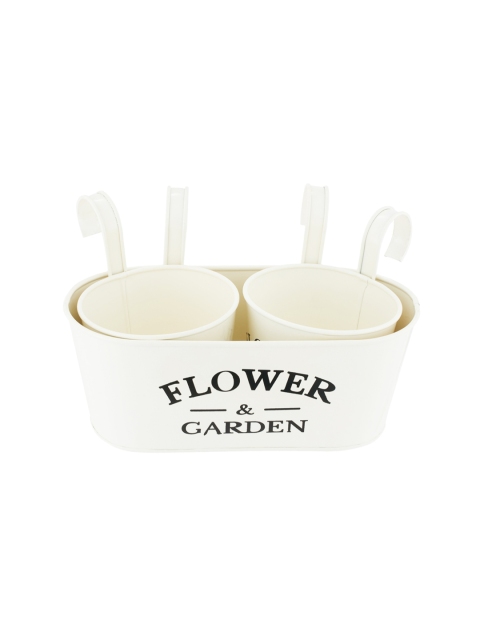 

HomeTown Black & Gold-Toned Colourblocked Cylindrical Flower Vase, Beige