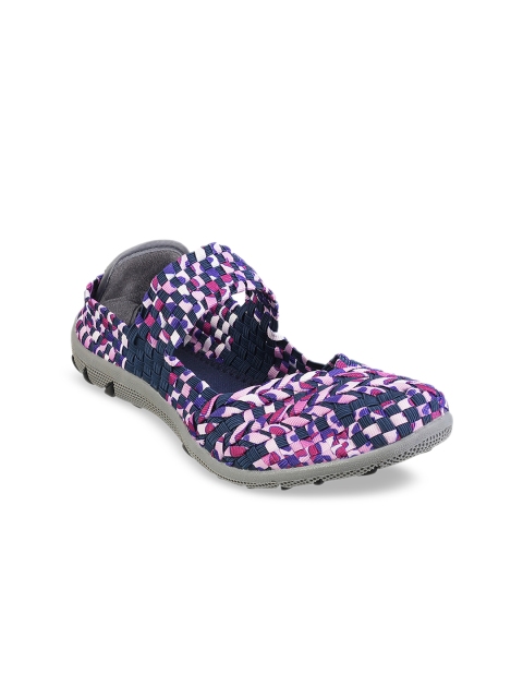 

Metro Women Blue & Purple Slip-On Sneakers