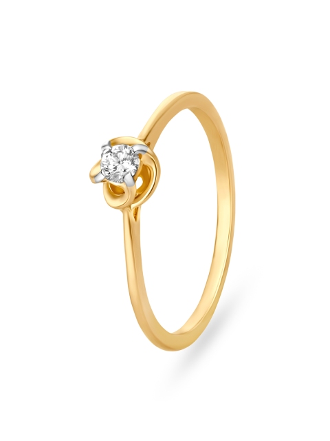 

Mia by Tanishq 14KT Gold Diamond Ring for Women in Floral Design