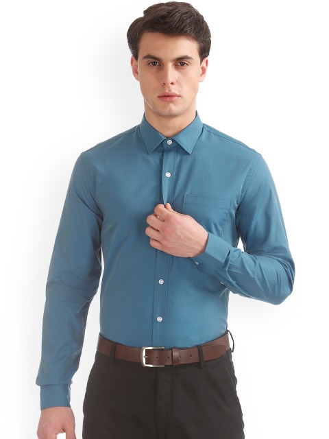

Arrow Men Blue Slim Fit Solid Formal Shirt