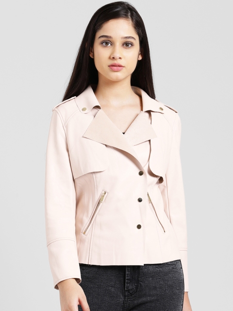 

Zink London Women Pink Solid Jacket