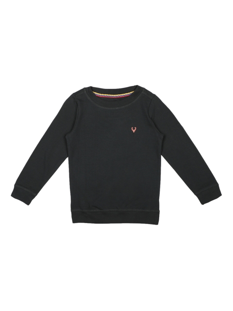 

Allen Solly Junior Boys Black Solid Sweatshirt