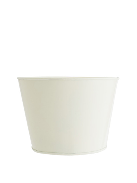 

Living Essence White Solid Planter
