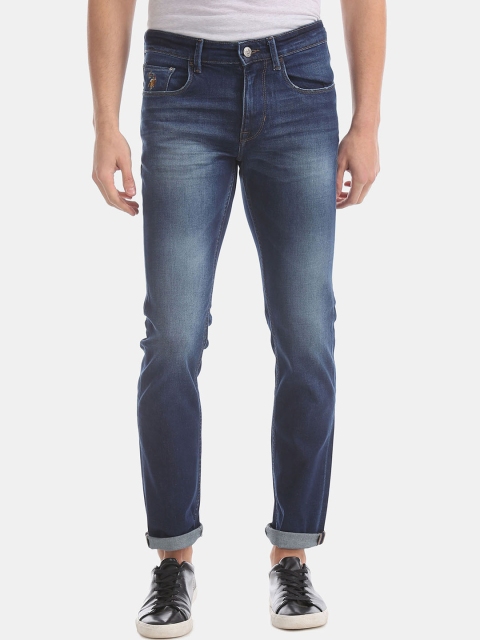 

U.S. Polo Assn. Denim Co. Men Blue Skinny Fit Mid-Rise Clean Look Stretchable Jeans