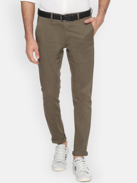 

Van Heusen Sport Men Brown Slim Fit Solid Regular Trousers